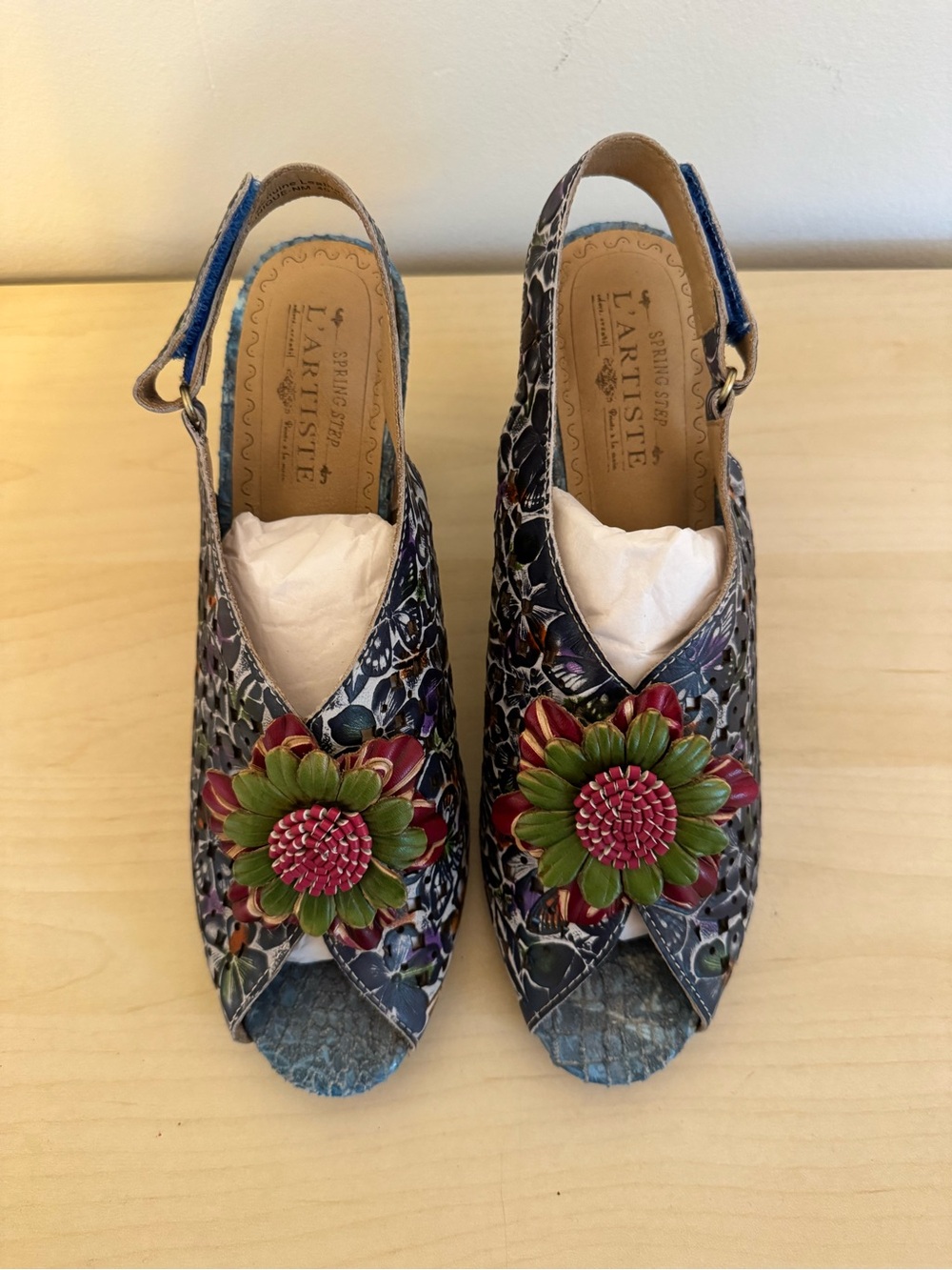 L’Artiste Floral High Heels | Size 9 (EU 40) - Picture 2 of 13